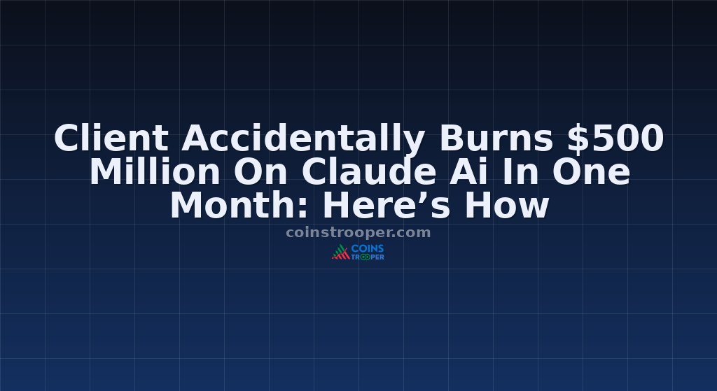 Client Accidentally Burns $500 Million On Claude Ai In One Month: Here’s How
