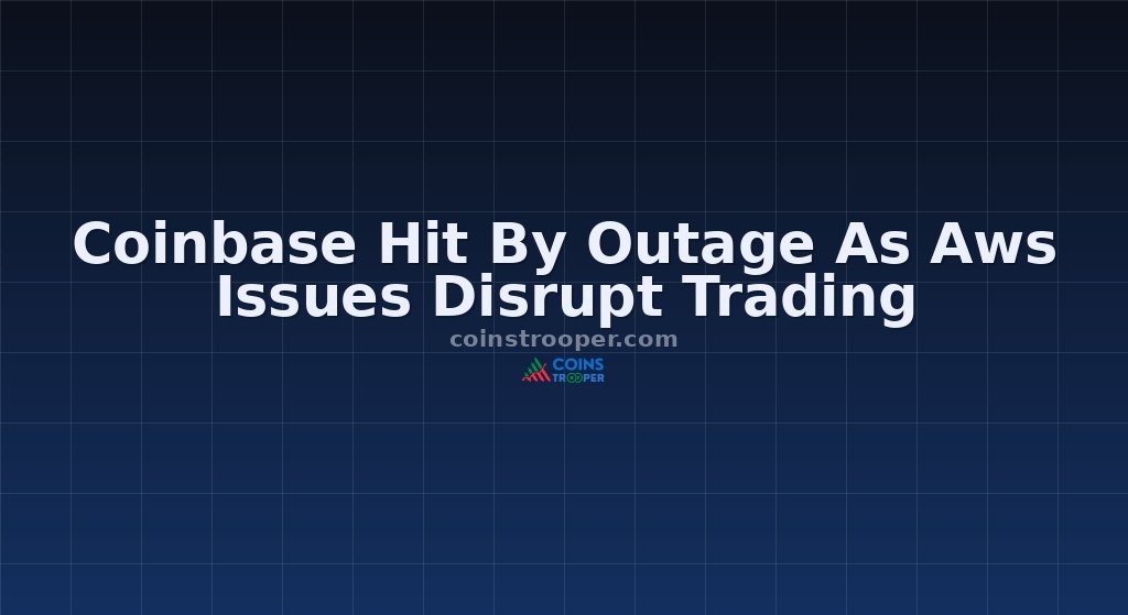 Coinbase Hit By Outage As Aws Issues Disrupt Trading
