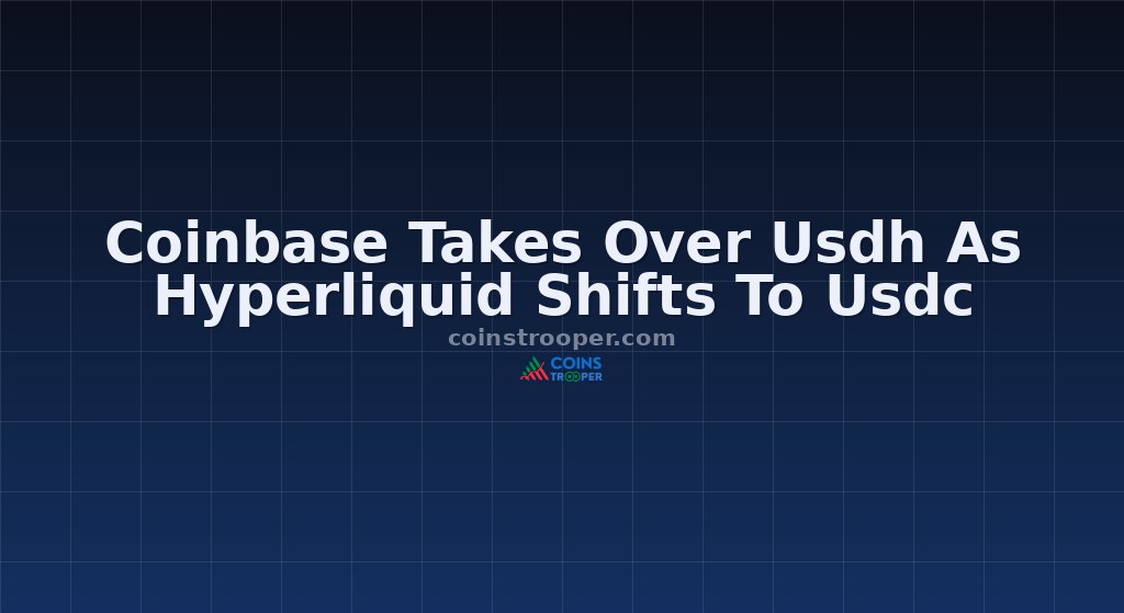 Coinbase Takes Over Usdh As Hyperliquid Shifts To Usdc
