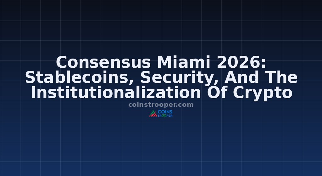 Consensus Miami 2026: Stablecoins, Security, And The Institutionalization Of Crypto