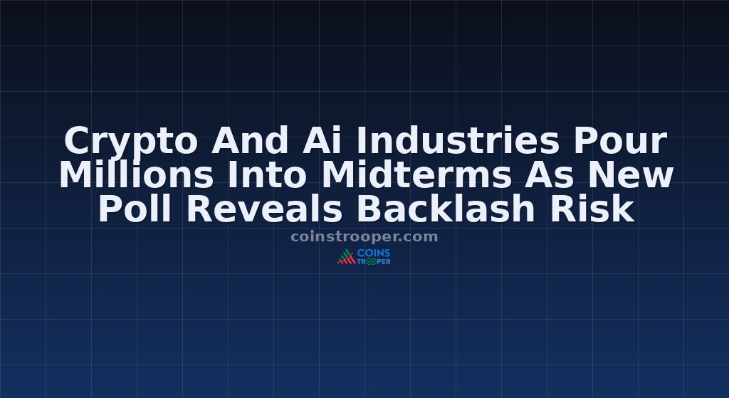 Crypto And Ai Industries Pour Millions Into Midterms As New Poll Reveals Backlash Risk