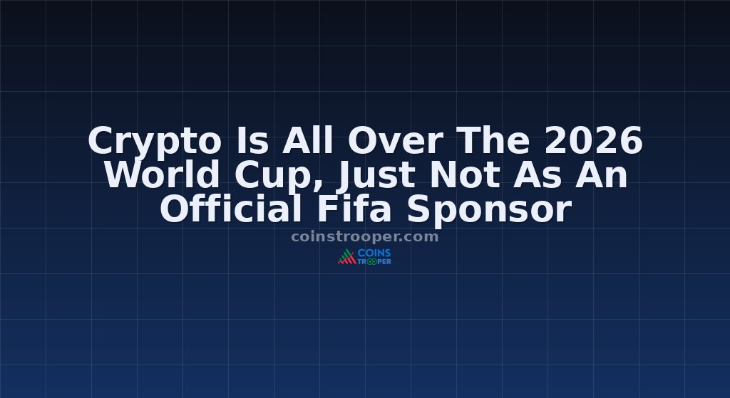 Crypto Is All Over The 2026 World Cup, Just Not As An Official Fifa Sponsor