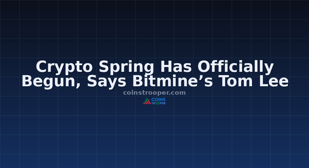 Crypto Spring Has Officially Begun, Says Bitmine’s Tom Lee