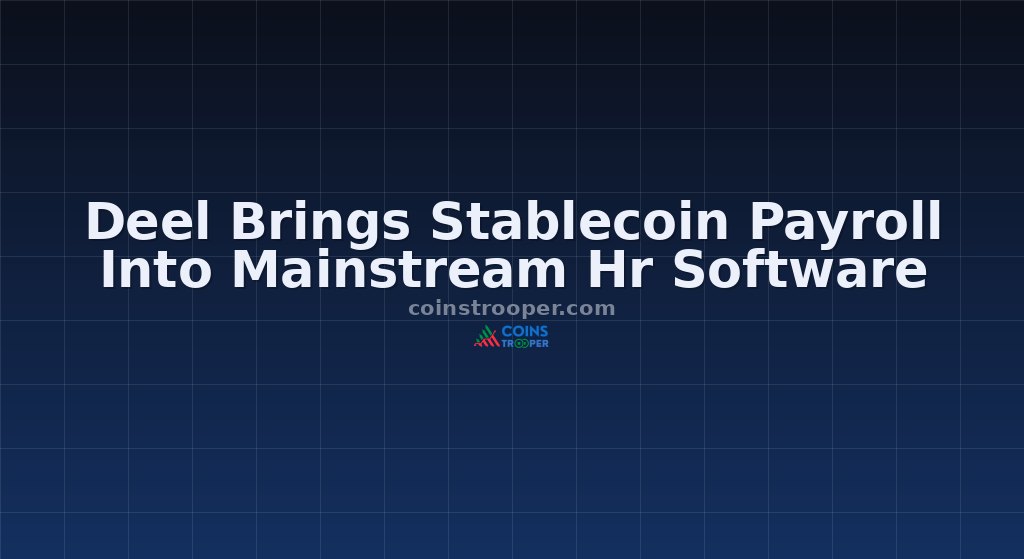 Deel Brings Stablecoin Payroll Into Mainstream Hr Software