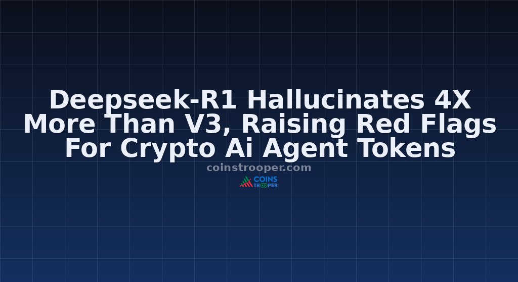 Deepseek-R1 Hallucinates 4X More Than V3, Raising Red Flags For Crypto Ai Agent Tokens