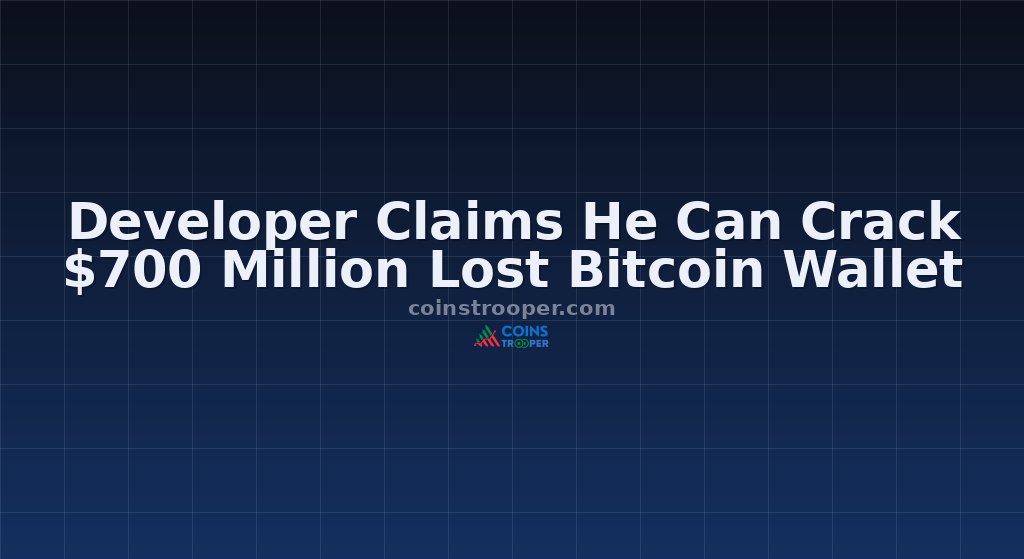 Developer Claims He Can Crack $700 Million Lost Bitcoin Wallet 