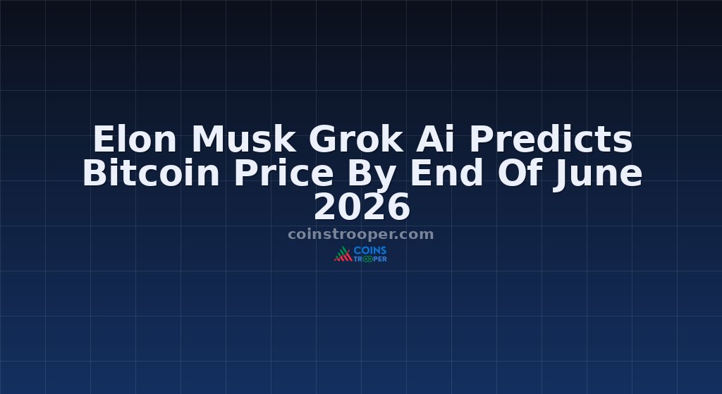Elon Musk Grok Ai Predicts Bitcoin Price By End Of June 2026