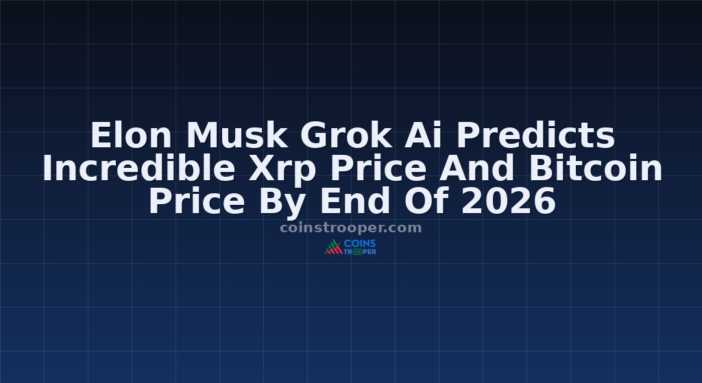 Elon Musk Grok Ai Predicts Incredible Xrp Price And Bitcoin Price By End Of 2026