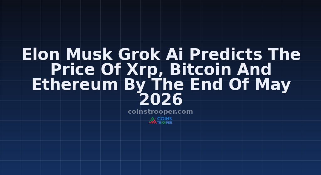 Elon Musk Grok Ai Predicts The Price Of Xrp, Bitcoin And Ethereum By The End Of May 2026