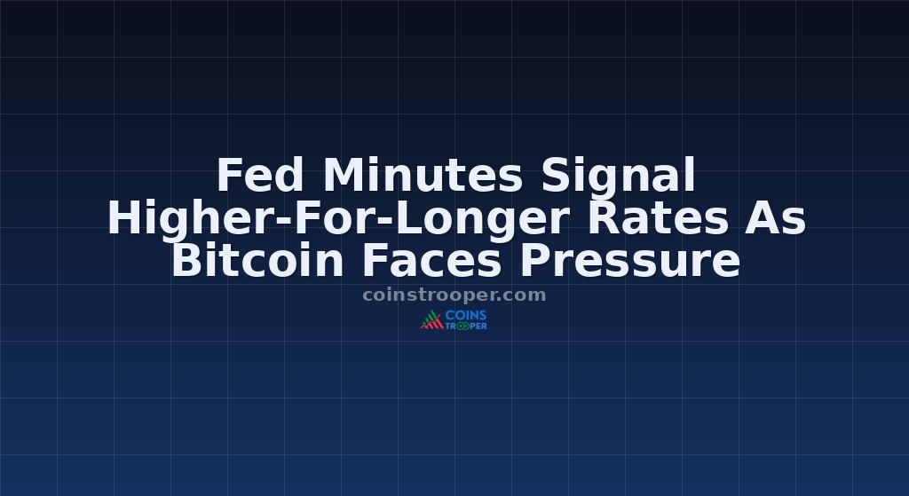 Fed Minutes Signal Higher-For-Longer Rates As Bitcoin Faces Pressure