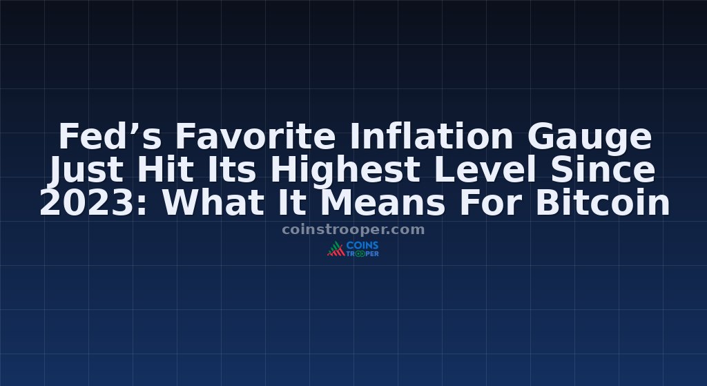 Fed’s Favorite Inflation Gauge Just Hit Its Highest Level Since 2023: What It Means For Bitcoin