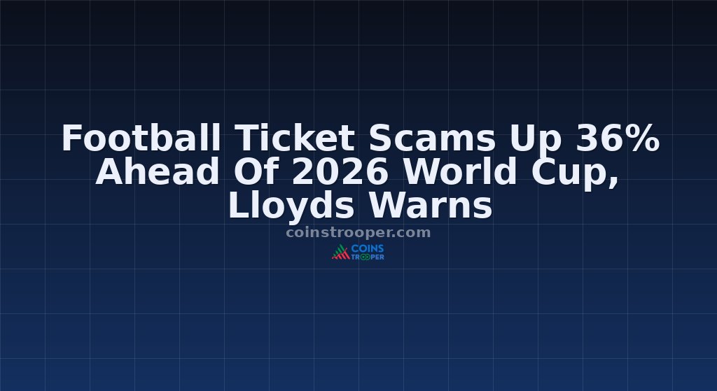 Football Ticket Scams Up 36% Ahead Of 2026 World Cup, Lloyds Warns