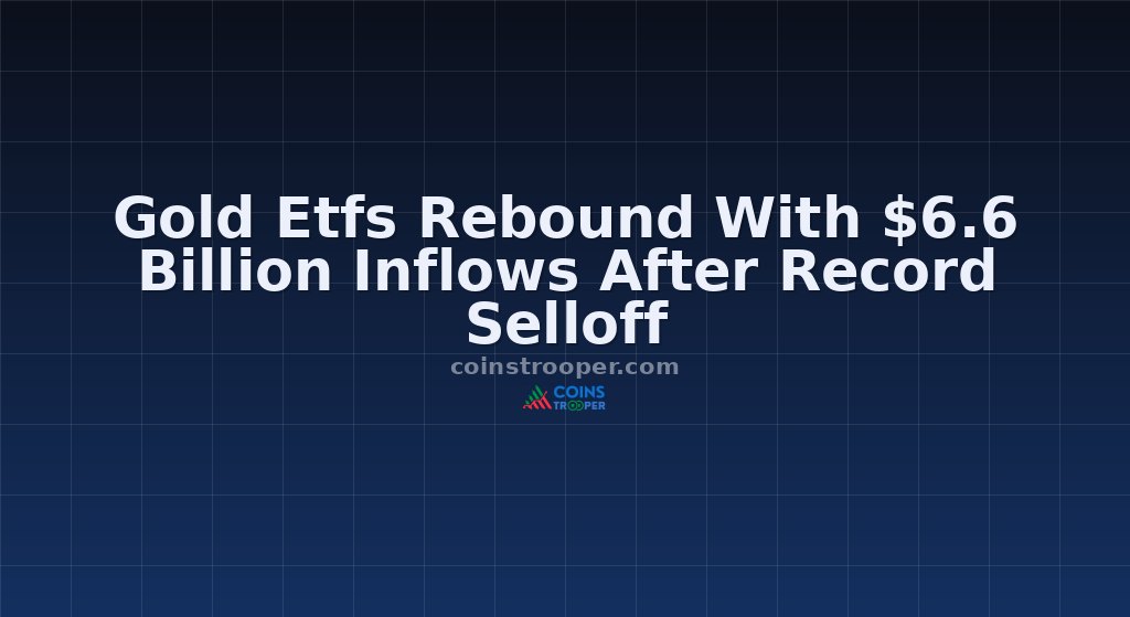 Gold Etfs Rebound With $6.6 Billion Inflows After Record Selloff