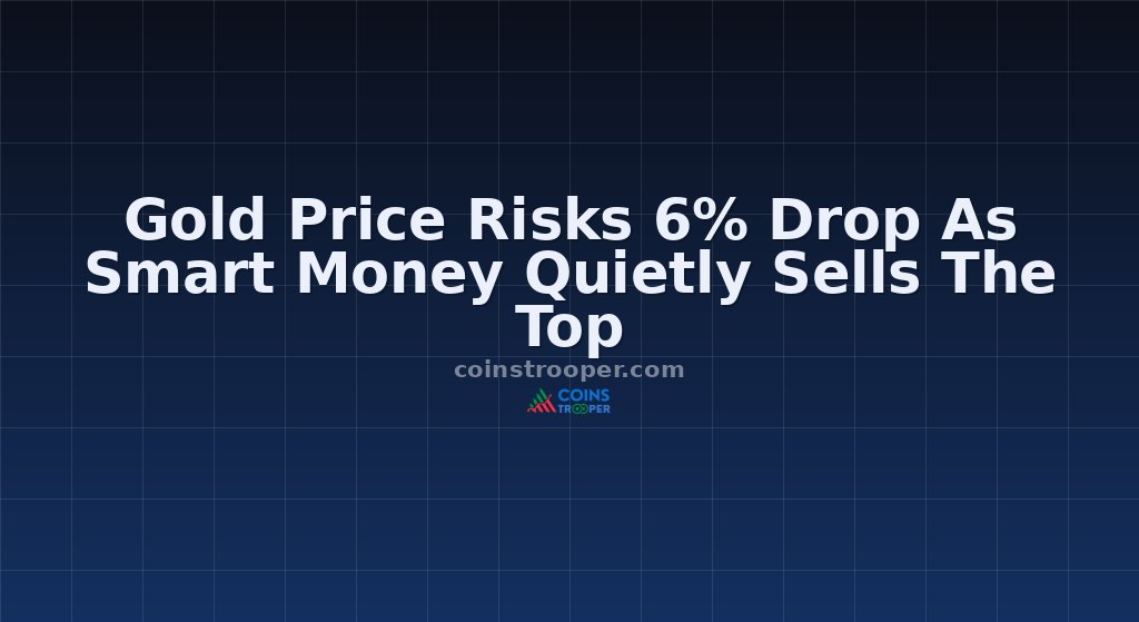 Gold Price Risks 6% Drop As Smart Money Quietly Sells The Top