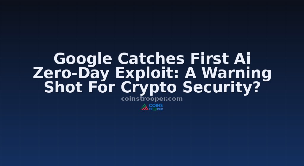 Google Catches First Ai Zero-Day Exploit: A Warning Shot For Crypto Security?