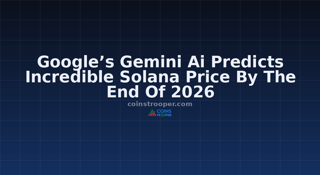 Google’s Gemini Ai Predicts Incredible Solana Price By The End Of 2026