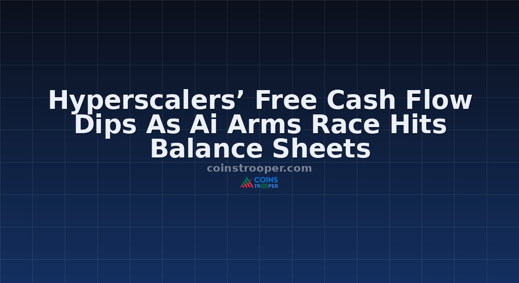 Hyperscalers’ Free Cash Flow Dips As Ai Arms Race Hits Balance Sheets