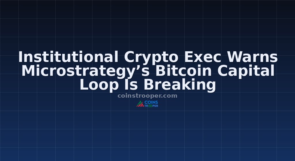 Institutional Crypto Exec Warns Microstrategy’s Bitcoin Capital Loop Is Breaking