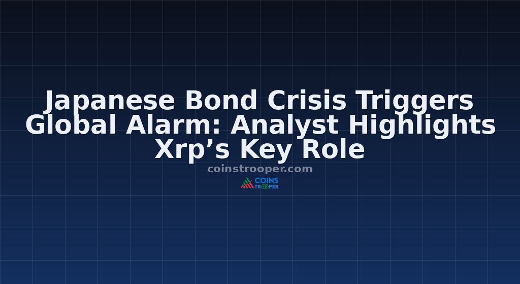 Japanese Bond Crisis Triggers Global Alarm: Analyst Highlights Xrp’s Key Role