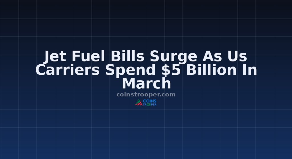 Jet Fuel Bills Surge As Us Carriers Spend $5 Billion In March
