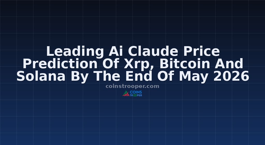 Leading Ai Claude Price Prediction Of Xrp, Bitcoin And Solana By The End Of May 2026