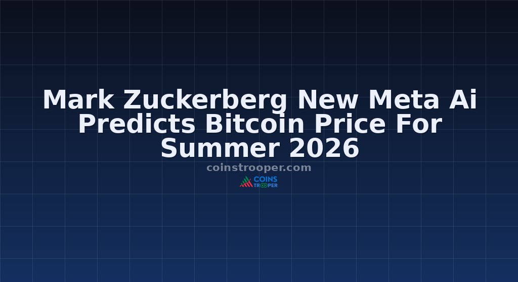 Mark Zuckerberg New Meta Ai Predicts Bitcoin Price For Summer 2026