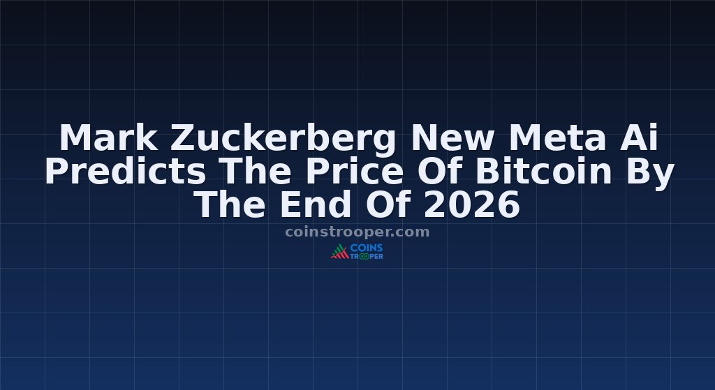 Mark Zuckerberg New Meta Ai Predicts The Price Of Bitcoin By The End Of 2026