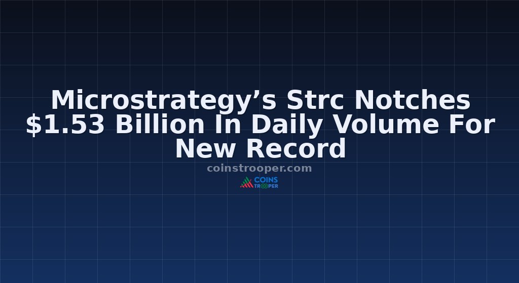 Microstrategy’s Strc Notches $1.53 Billion In Daily Volume For New Record
