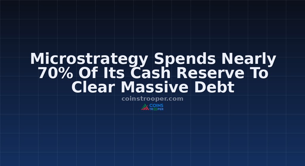 Microstrategy Spends Nearly 70% Of Its Cash Reserve To Clear Massive Debt