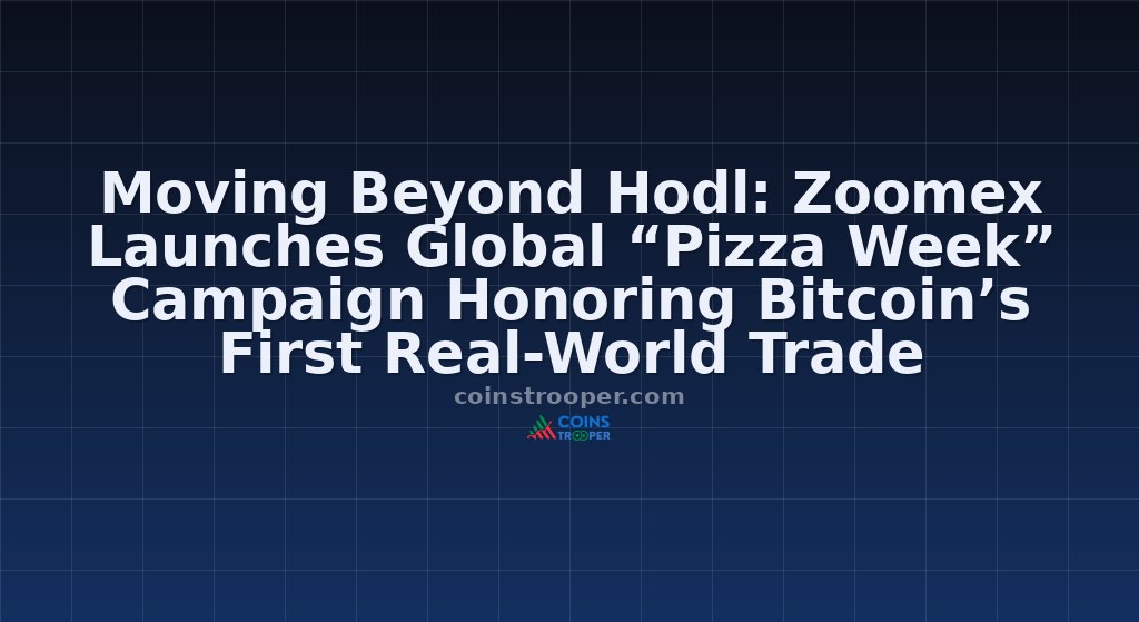 Moving Beyond Hodl: Zoomex Launches Global “Pizza Week” Campaign Honoring Bitcoin’s First Real-World Trade