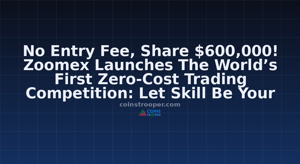 No Entry Fee, Share $600,000! Zoomex Launches The World’s First Zero-Cost Trading Competition: Let Skill Be Your Only Asset