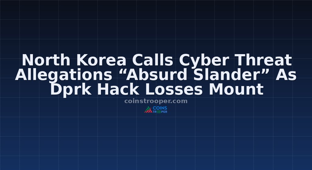 North Korea Calls Cyber Threat Allegations “Absurd Slander” As Dprk Hack Losses Mount