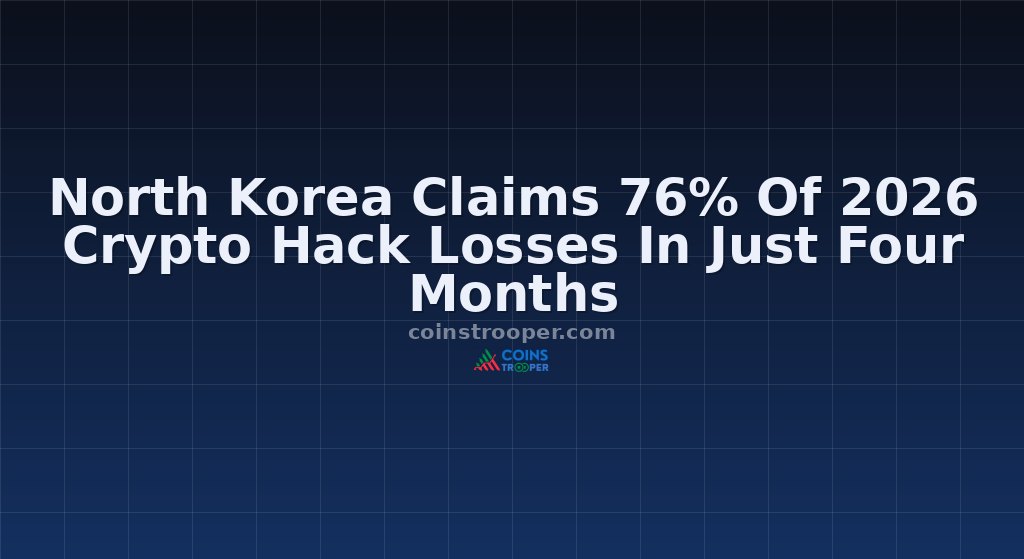North Korea Claims 76% Of 2026 Crypto Hack Losses In Just Four Months