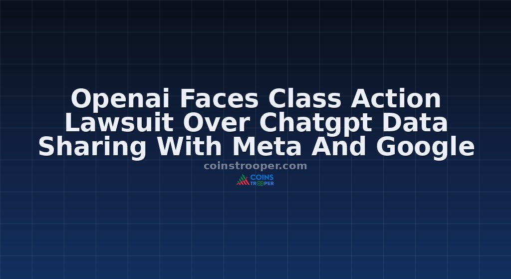 Openai Faces Class Action Lawsuit Over Chatgpt Data Sharing With Meta And Google
