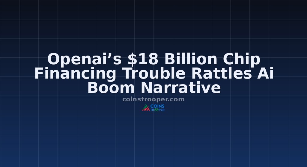 Openai’s $18 Billion Chip Financing Trouble Rattles Ai Boom Narrative