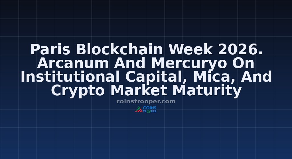 Paris Blockchain Week 2026. Arcanum And Mercuryo On Institutional Capital, Mica, And Crypto Market Maturity