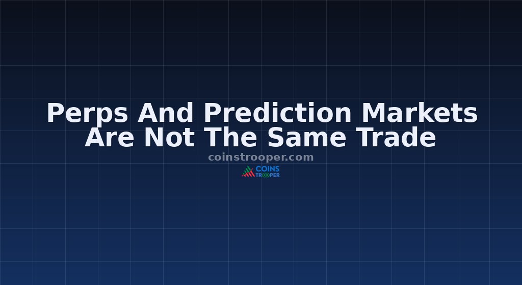 Perps And Prediction Markets Are Not The Same Trade