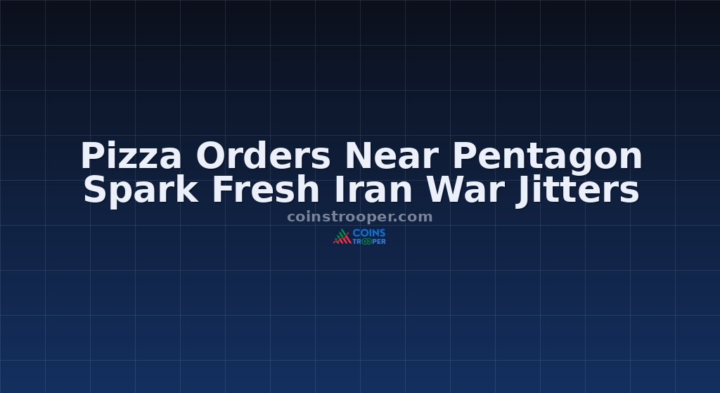 Pizza Orders Near Pentagon Spark Fresh Iran War Jitters