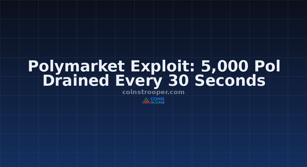 Polymarket Exploit: 5,000 Pol Drained Every 30 Seconds