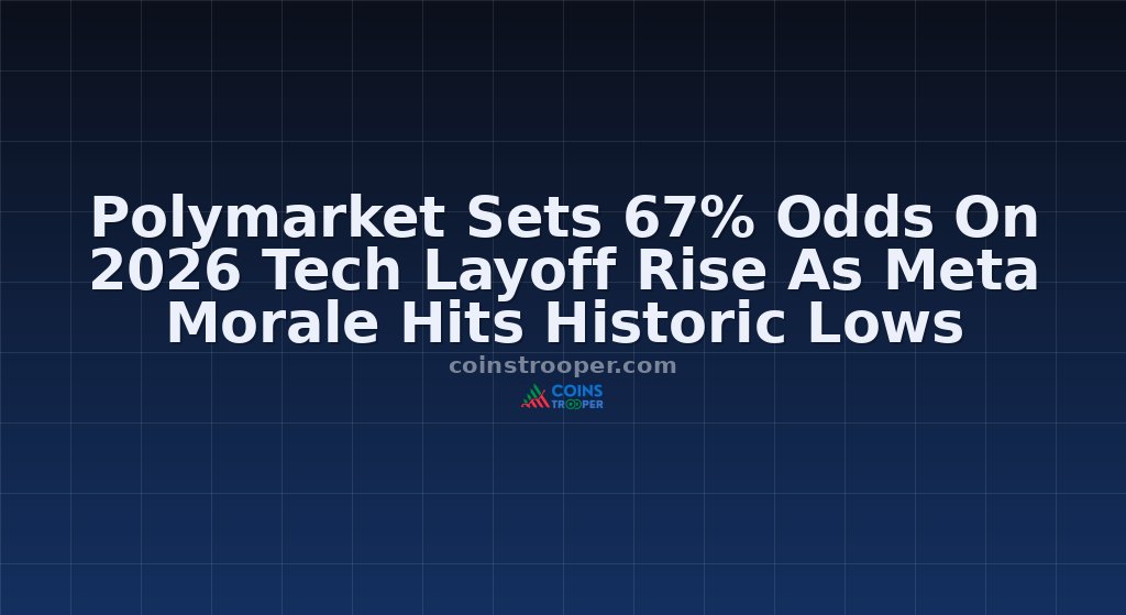 Polymarket Sets 67% Odds On 2026 Tech Layoff Rise As Meta Morale Hits Historic Lows
