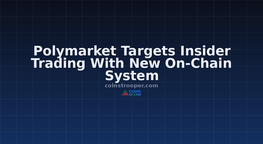 Polymarket Targets Insider Trading With New On-Chain System