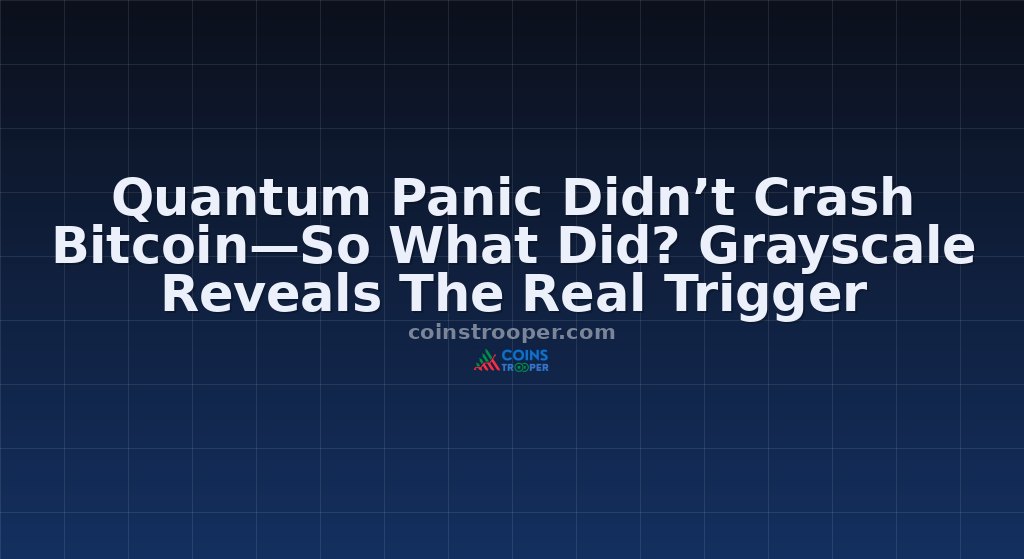 Quantum Panic Didn’t Crash Bitcoin—So What Did? Grayscale Reveals The Real Trigger