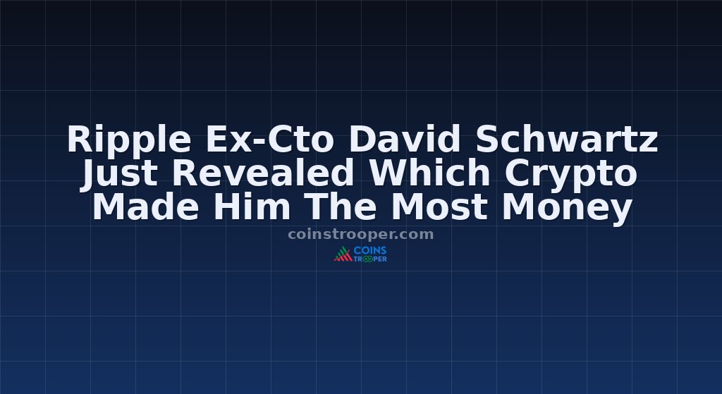 Ripple Ex-Cto David Schwartz Just Revealed Which Crypto Made Him The Most Money