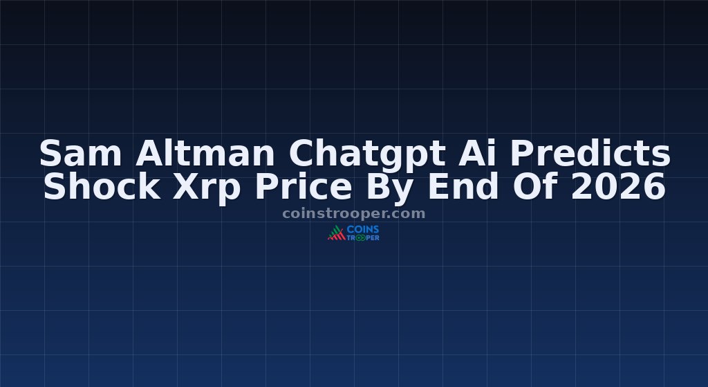Sam Altman Chatgpt Ai Predicts Shock Xrp Price By End Of 2026