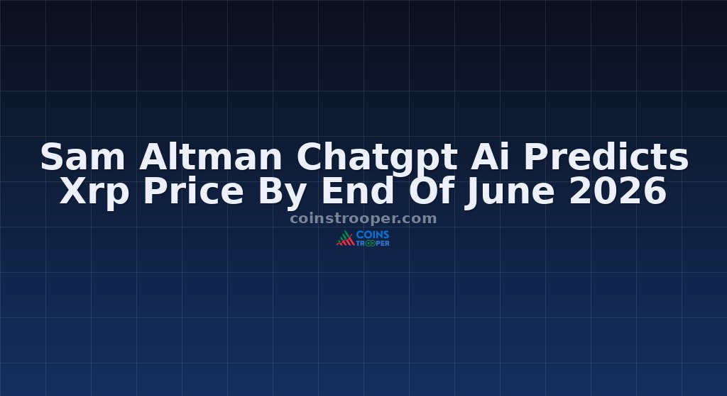 Sam Altman Chatgpt Ai Predicts Xrp Price By End Of June 2026