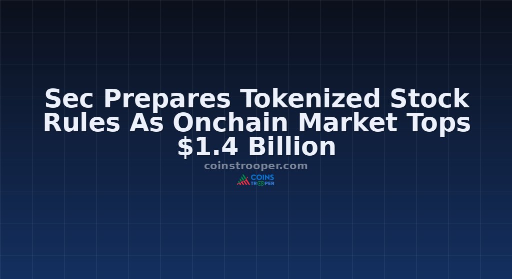 Sec Prepares Tokenized Stock Rules As Onchain Market Tops $1.4 Billion