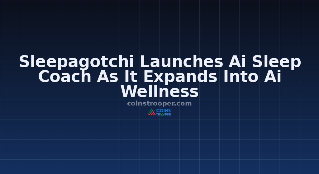 Sleepagotchi Launches Ai Sleep Coach As It Expands Into Ai Wellness