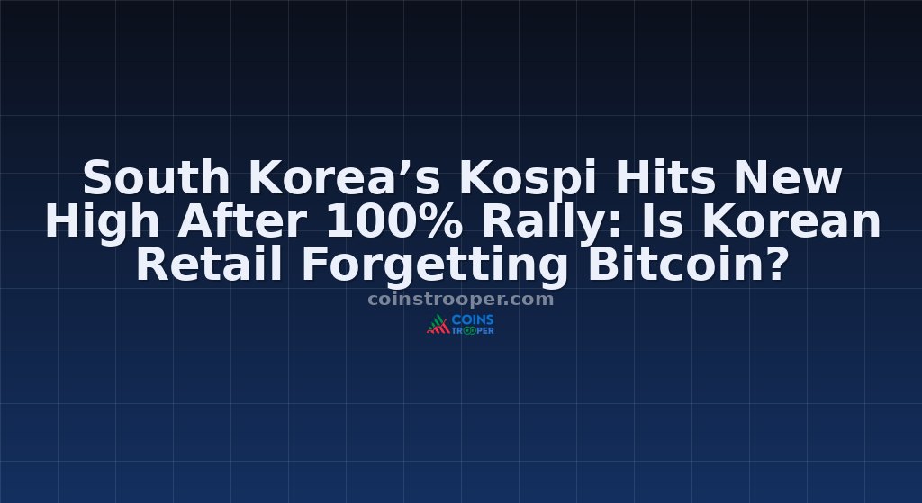South Korea’s Kospi Hits New High After 100% Rally: Is Korean Retail Forgetting Bitcoin?