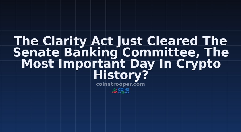 The Clarity Act Just Cleared The Senate Banking Committee, The Most Important Day In Crypto History?