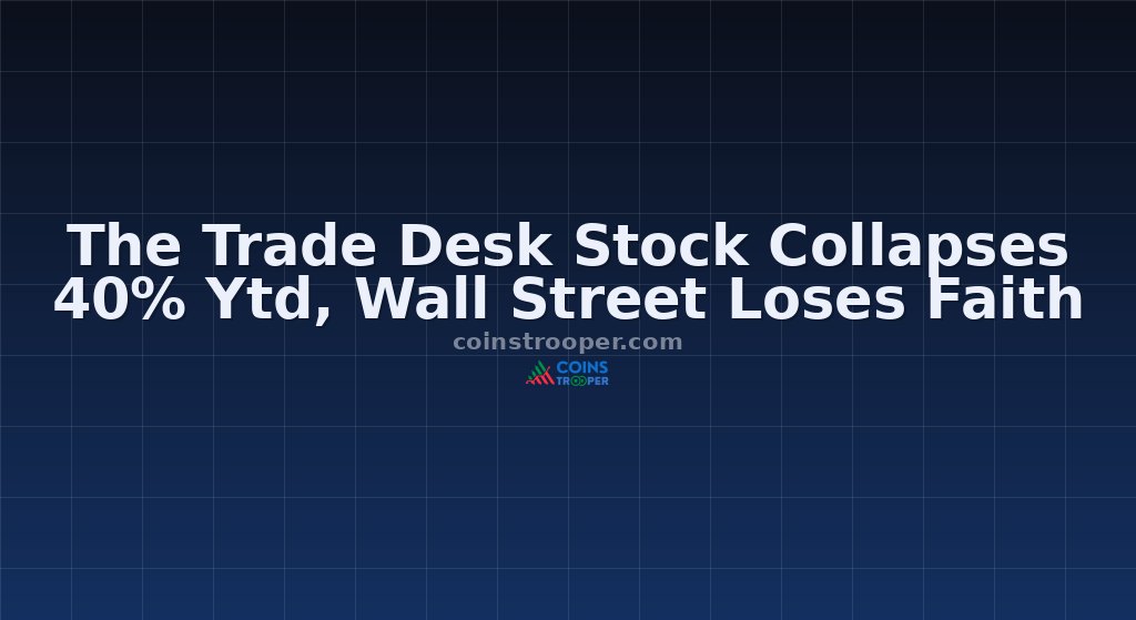 The Trade Desk Stock Collapses 40% Ytd, Wall Street Loses Faith